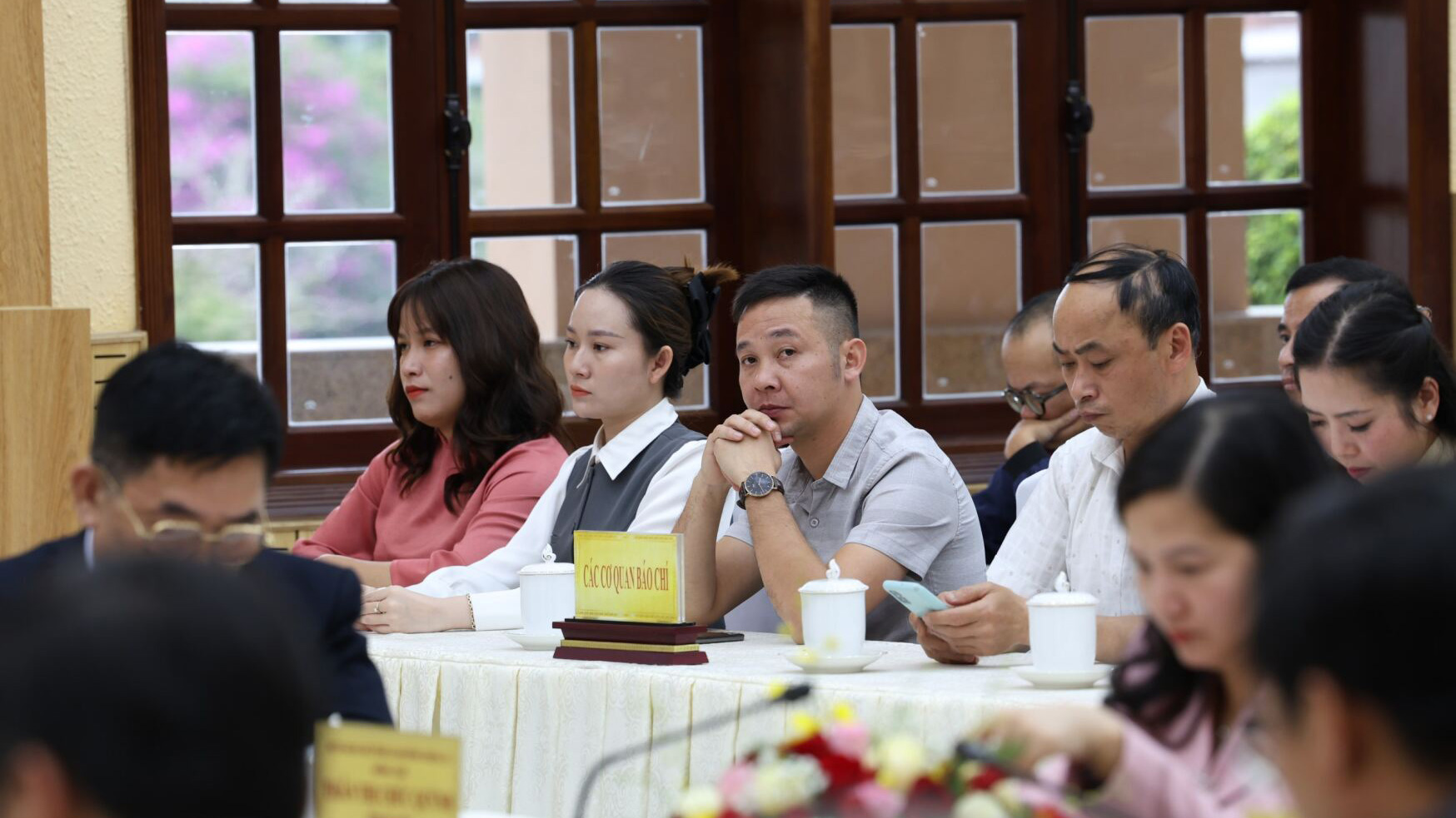 Các nhà báo, phóng viên tham dự lễ kỷ niệm