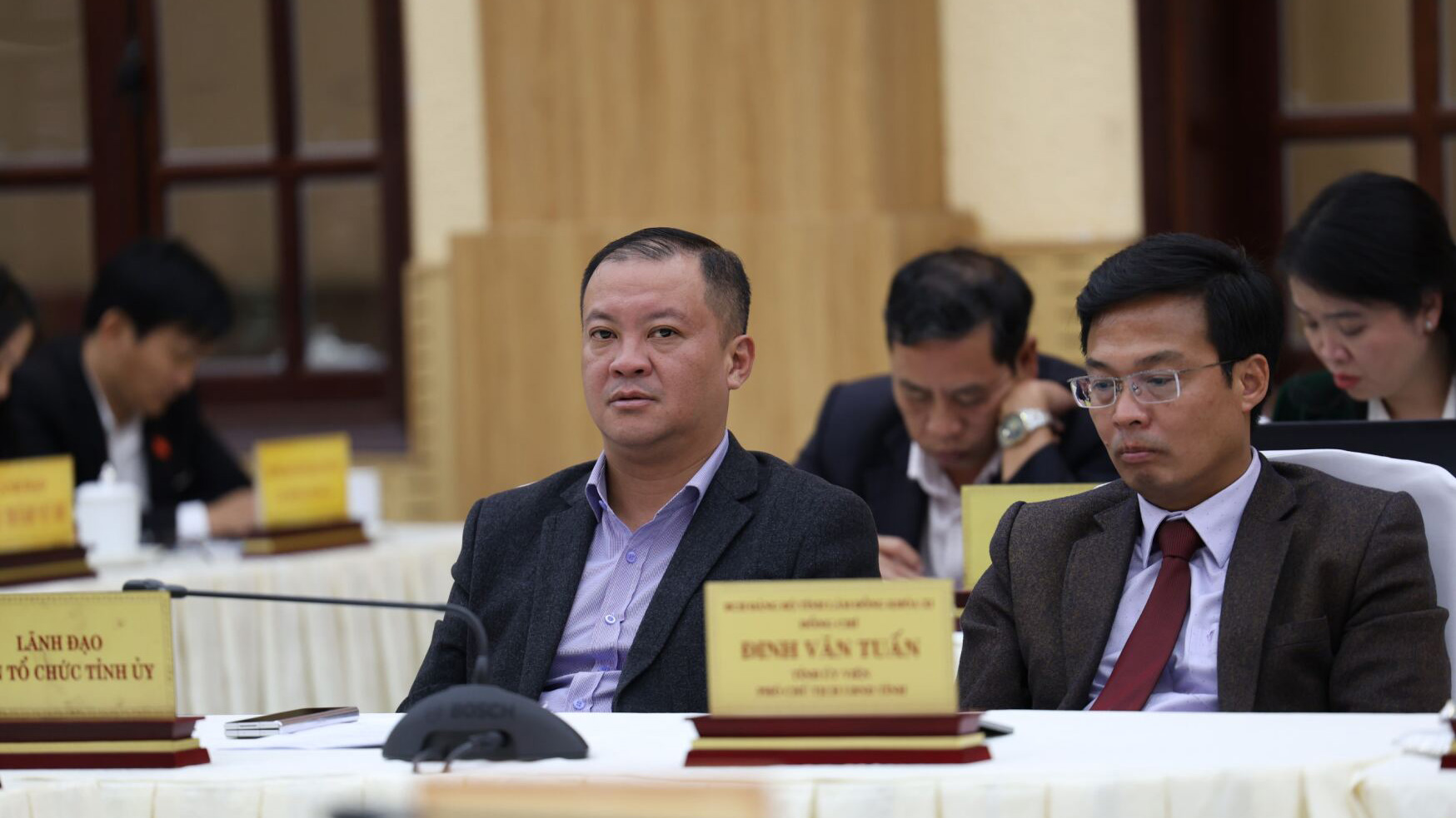 Lãnh đạo các sở, ngành tham dự lễ kỷ niệm