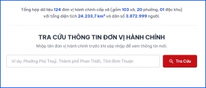 Tra cứu thông tin đơn vị hành chính tỉnh Lâm Đồng mới