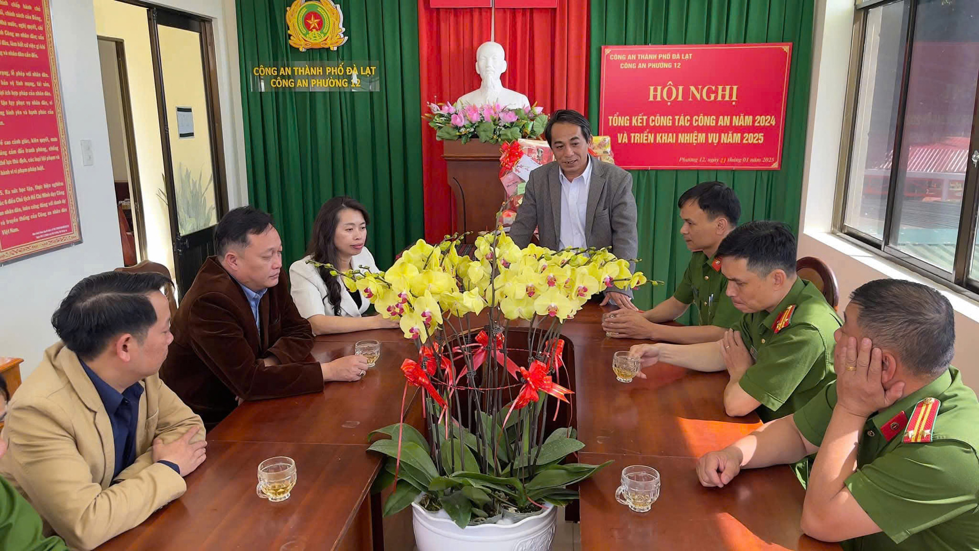 Lực lượng Công an Phường 12 lắng nghe và tiếp thu các ý kiến chỉ đạo, tiếp tục phát huy vai trò nòng cốt trong giữ gìn ANTT tại địa phương