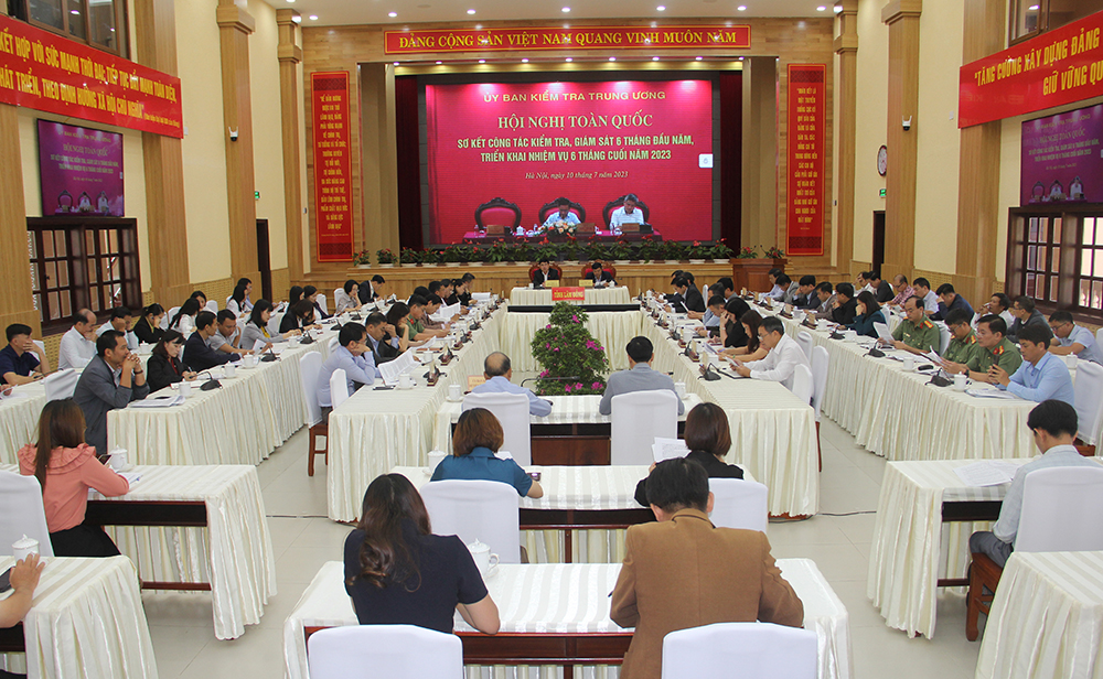 Sơ kết công tác kiểm tra, giám sát của Đảng 6 tháng đầu năm 2023