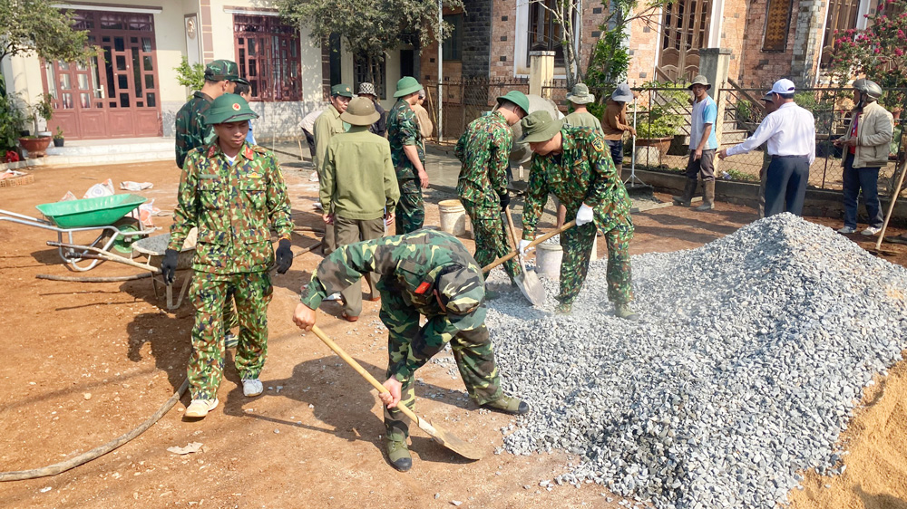 Di Linh: Lực lượng vũ trang nhận được nhiều sự tin tưởng, đồng lòng của Nhân dân