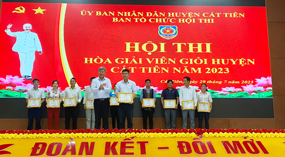 Cát Tiên: 9 đội tham gia hội thi "Hòa giải viên giỏi" năm 2023