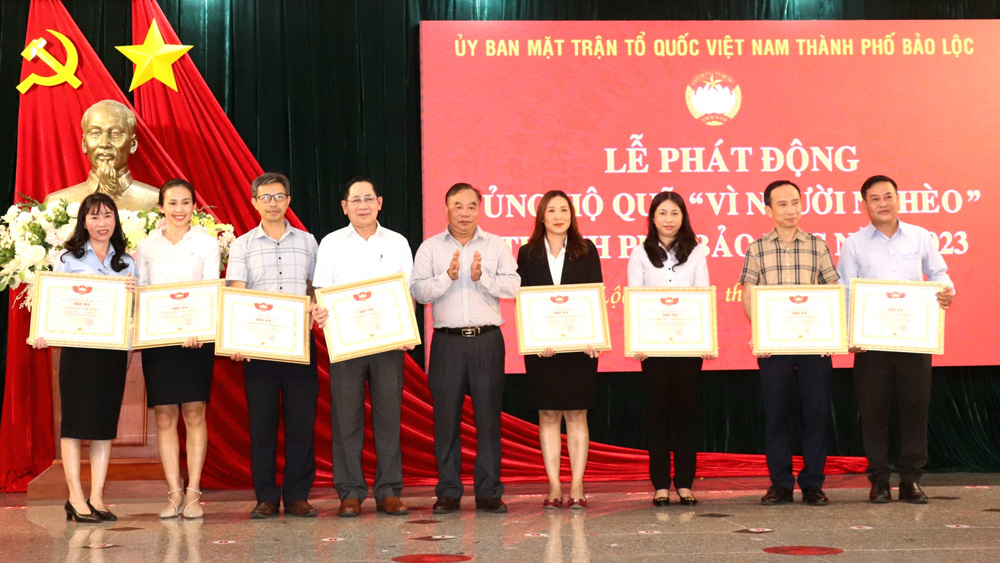 Bảo Lộc phát động Tháng cao điểm vì người nghèo năm 2023