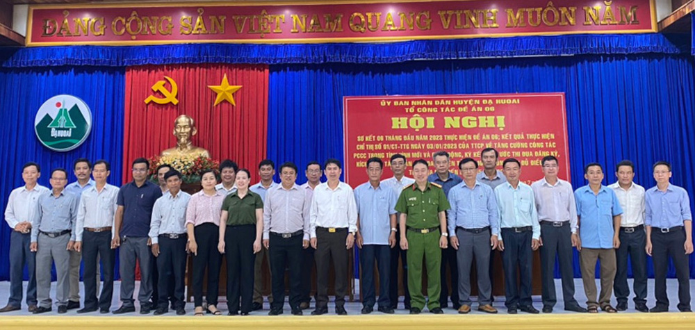 Đạ Huoai: Sơ kết thực hiện Đề án 06 và Chỉ thị số 01