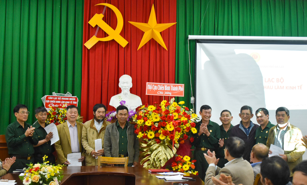 Đà Lạt: Ra mắt Câu lạc bộ Cựu chiến binh giúp nhau làm kinh tế 