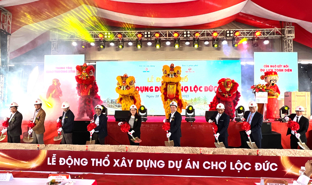 Bảo Lâm: Khởi công xây dựng Chợ Lộc Đức