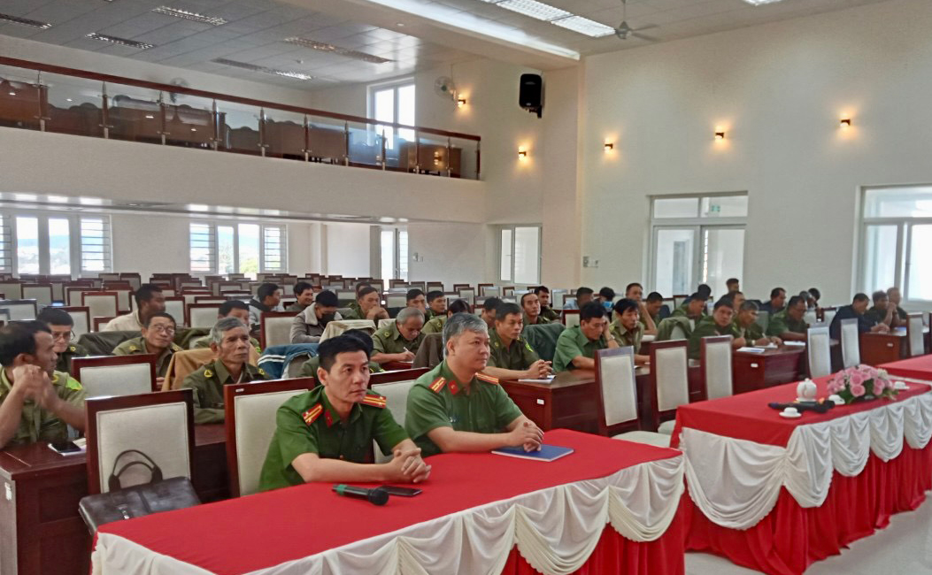 Tập huấn nghiệp vụ, pháp luật cho lực lượng công an xã bán chuyên trách