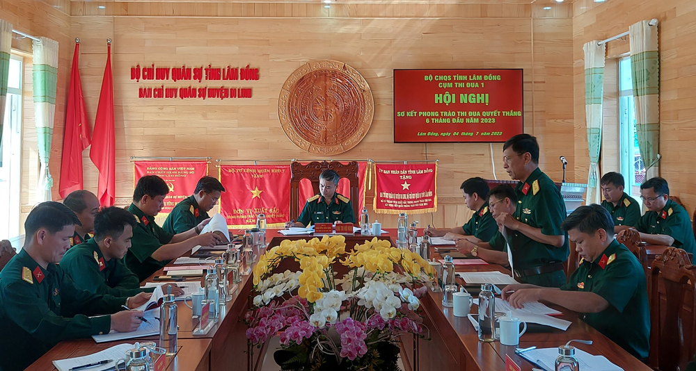 Cụm thi đua 1, lực lượng vũ trang tỉnh sơ kết phong trào thi đua