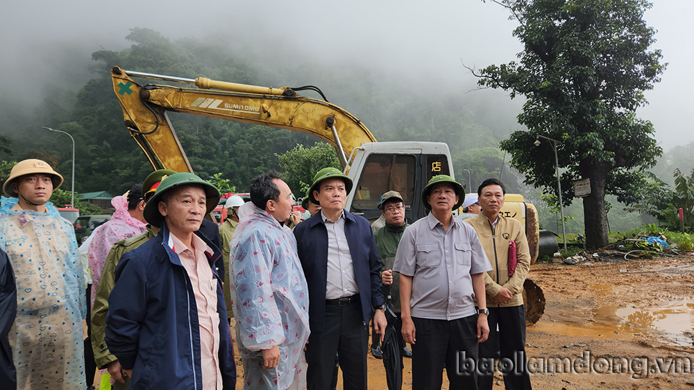 Phó Thủ tướng Trần Lưu Quang làm việc tại Lâm Đồng về công tác phòng chống thiên tai và cứu hộ, cứu nạn