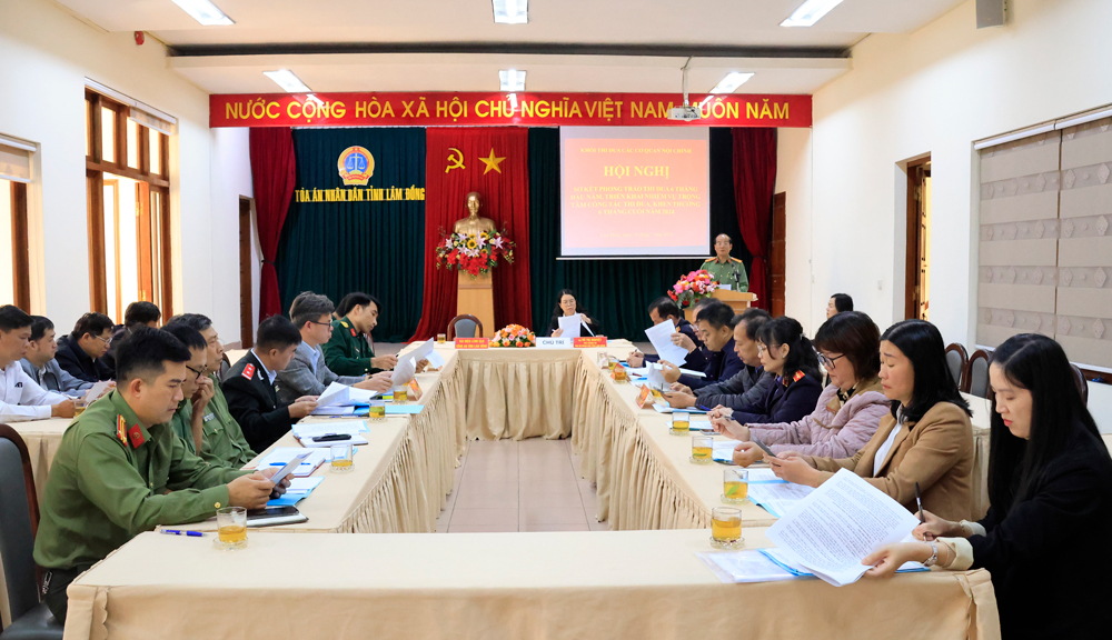 Khối thi đua các cơ quan Nội chính tỉnh sơ kết phong trào thi đua 6 tháng đầu năm