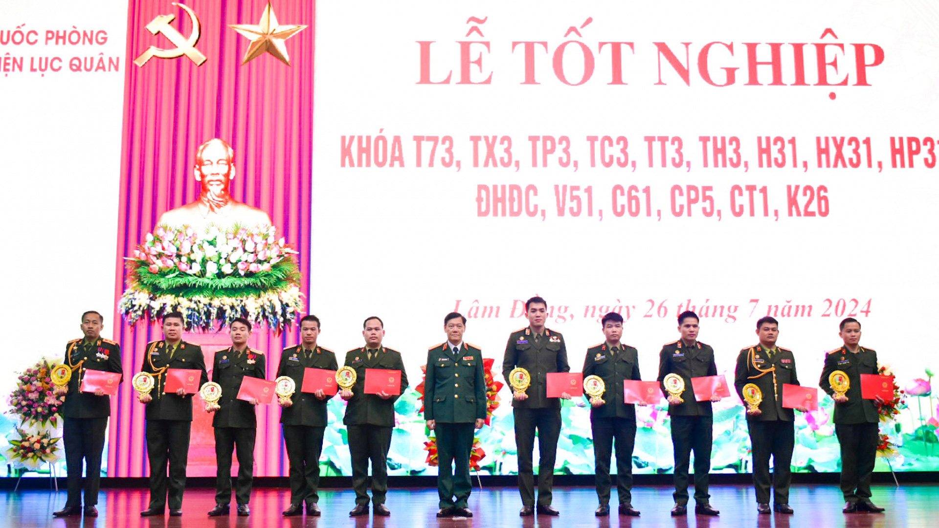 100% học viên các khóa Học viện Lục quân tốt nghiệp đạt khá, giỏi