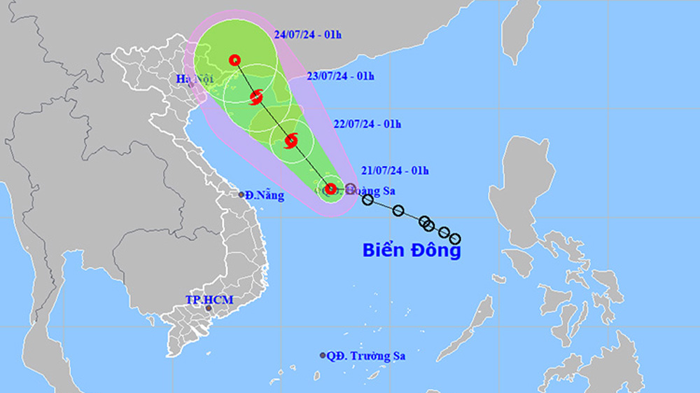 Thời tiết ngày 21/7: Mưa dông ở Tây Nguyên và miền Đông Nam Bộ
