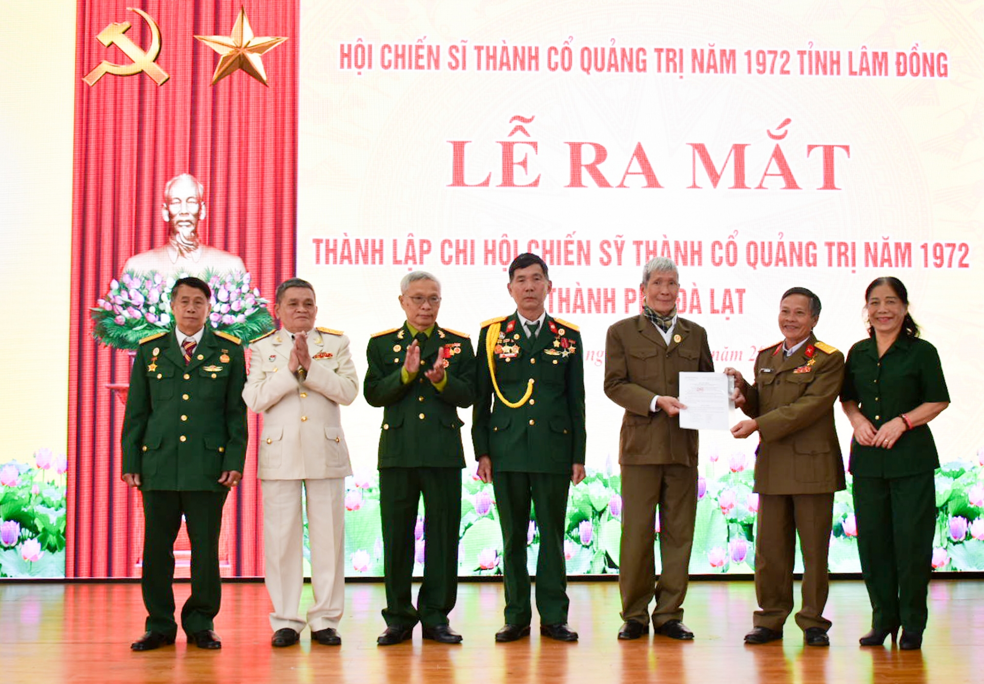 Ra mắt Chi hội Chiến sĩ Thành cổ Quảng Trị năm 1972 TP Đà Lạt