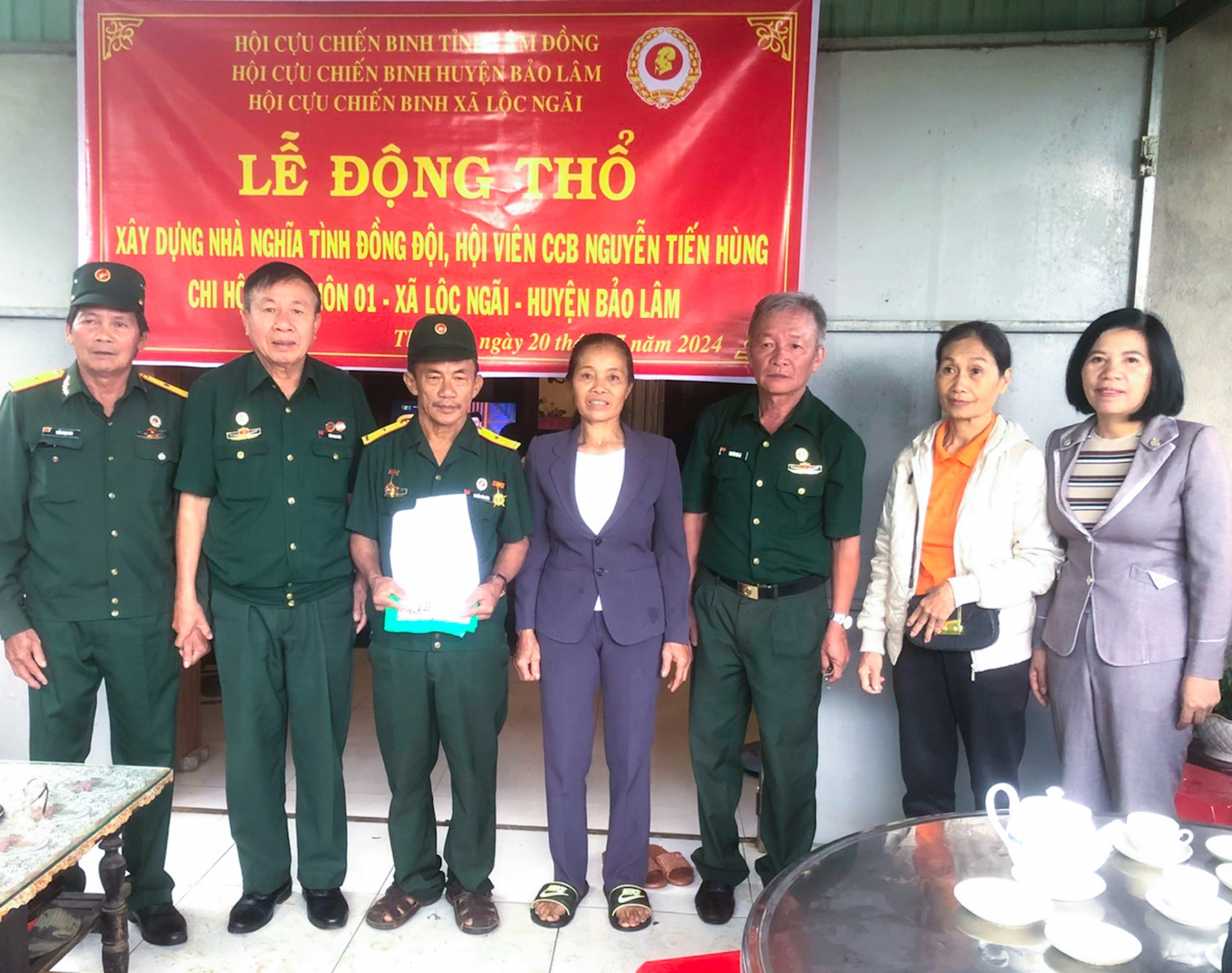 Khởi công xây dựng nhà “Nghĩa tình đồng đội” cho hội viên Cựu chiến binh khó khăn