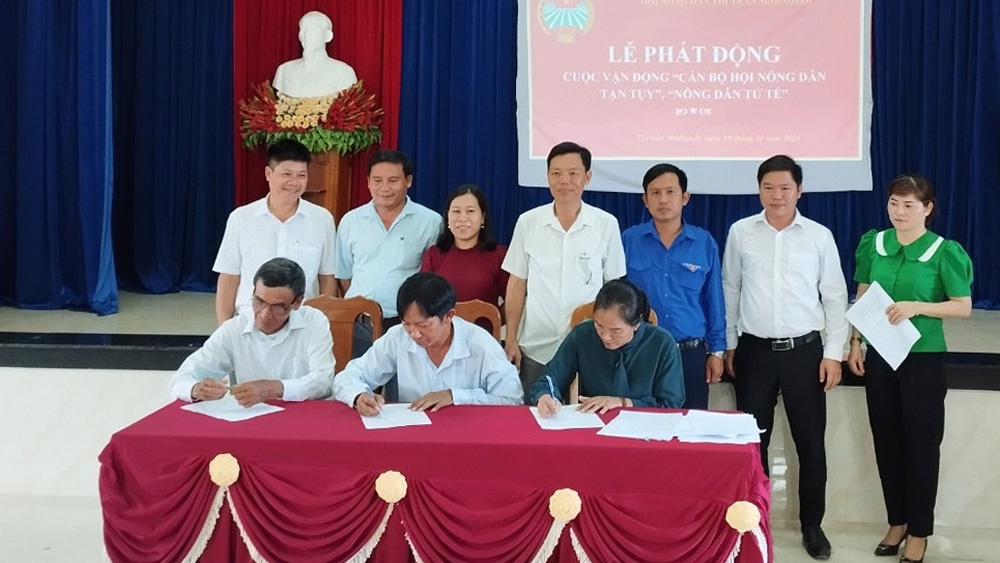 HỘI NÔNG DÂN HUYỆN ÐẠ HUOAI: Tích cực thực hiện công tác phối hợp để hỗ trợ nông dân