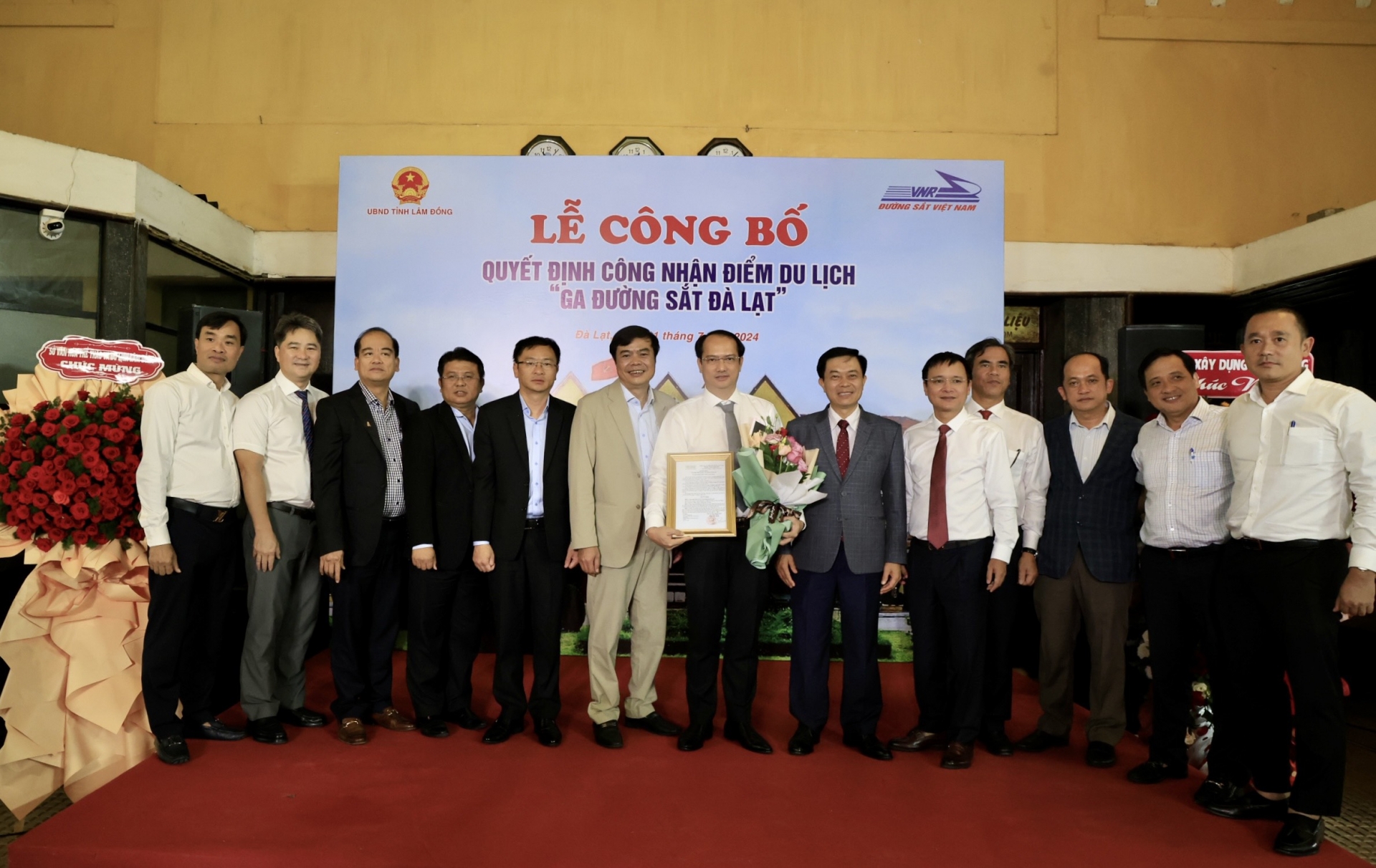 Ga Đường sắt Đà Lạt đón Quyết định công nhận Điểm du lịch 
