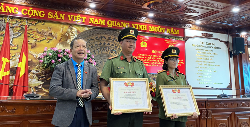 Tổng kết công tác phối hợp bảo đảm an ninh, trật tự trong công nhân, viên chức, lao động