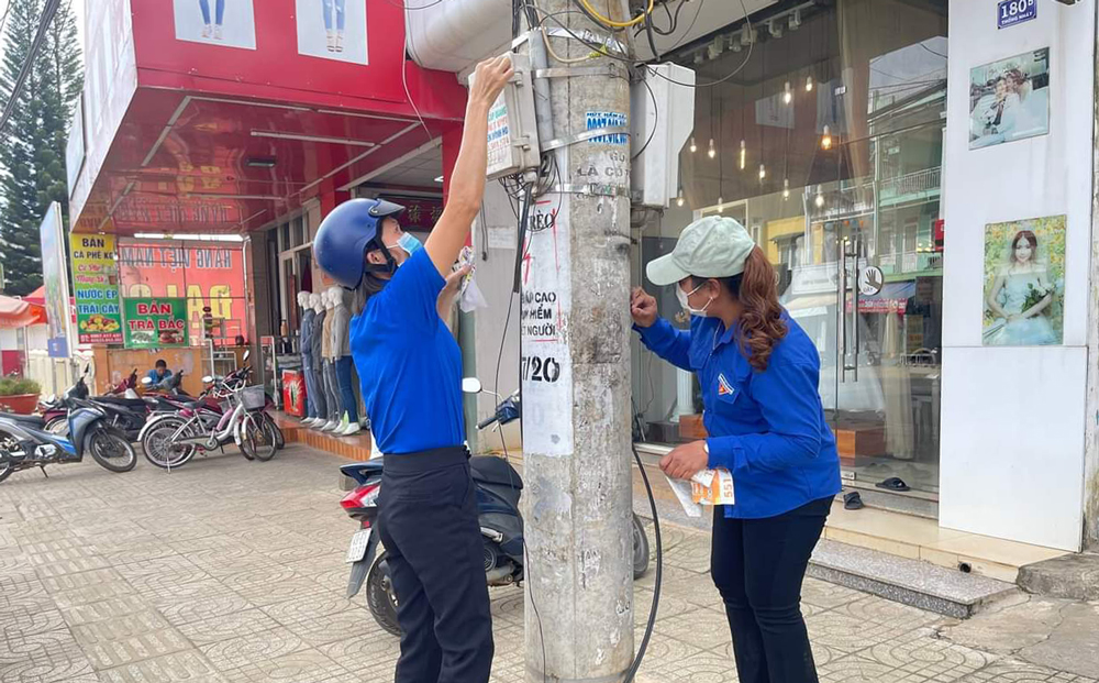 Tuổi trẻ Đức Trọng ra quân Ngày cao điểm chiến sỹ tình nguyện vì đô thị văn minh