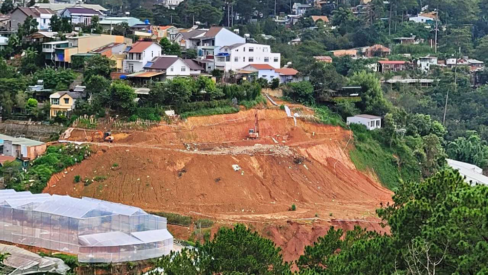 Đà Lạt: Khẩn trương thực hiện biện pháp bảo đảm an toàn tại Dự án khu nhà ở Thung lũng hoa