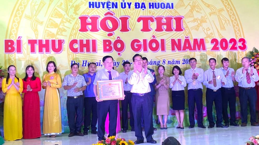 Đạ Huoai: Tổ chức thành công Hội thi Bí thư Chi bộ giỏi