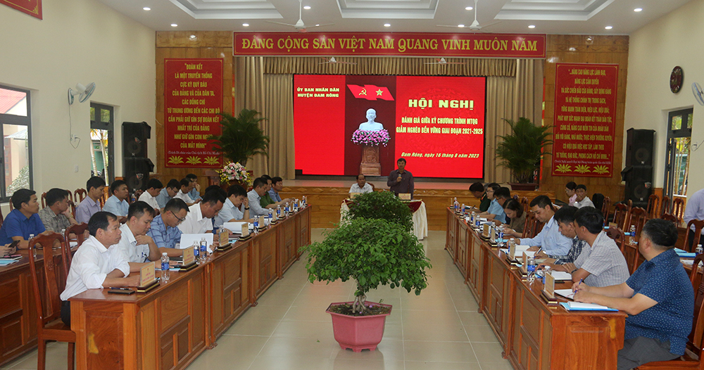 Đam Rông: Đánh giá kết quả triển khai thực hiện Chương trình mục tiêu quốc gia giảm nghèo bền vững
