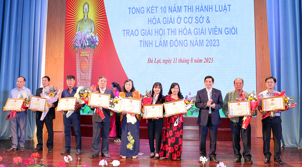 Tổ chức và hoạt động hòa giải ở cơ sở ngày càng hiệu quả