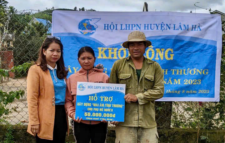 Lâm Hà: Hỗ trợ xây dựng mái ấm tình thương cho hội viên phụ nữ nghèo