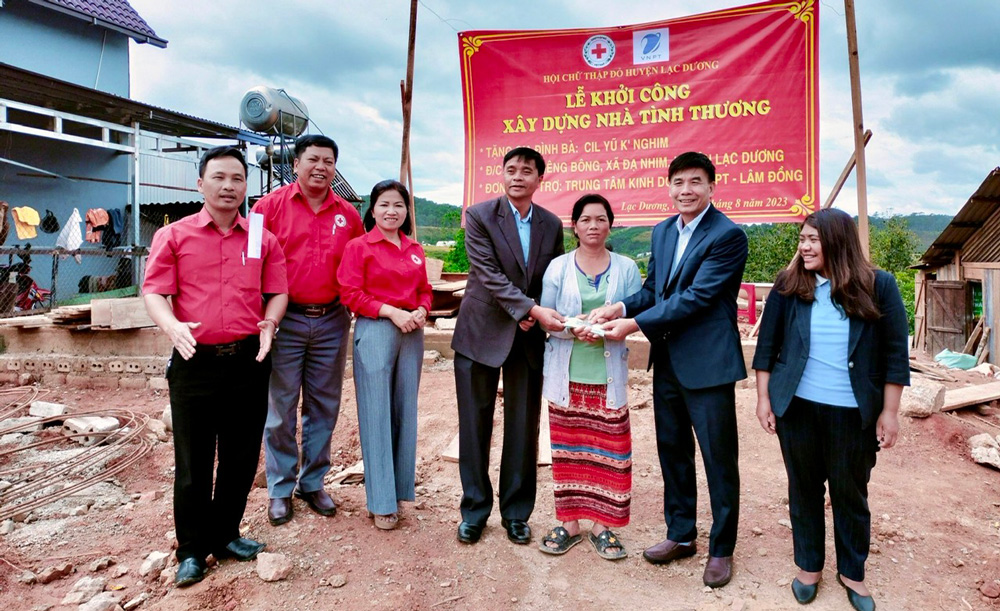 Lạc Dương: Khởi công xây dựng nhà tình thương Chữ thập đỏ