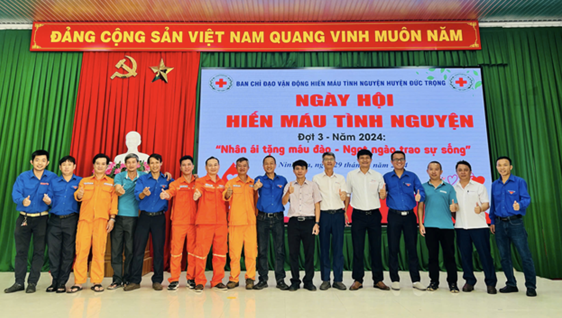 Thuỷ điện Đại Ninh hưởng ứng phong trào hiến máu tình nguyện năm 2024