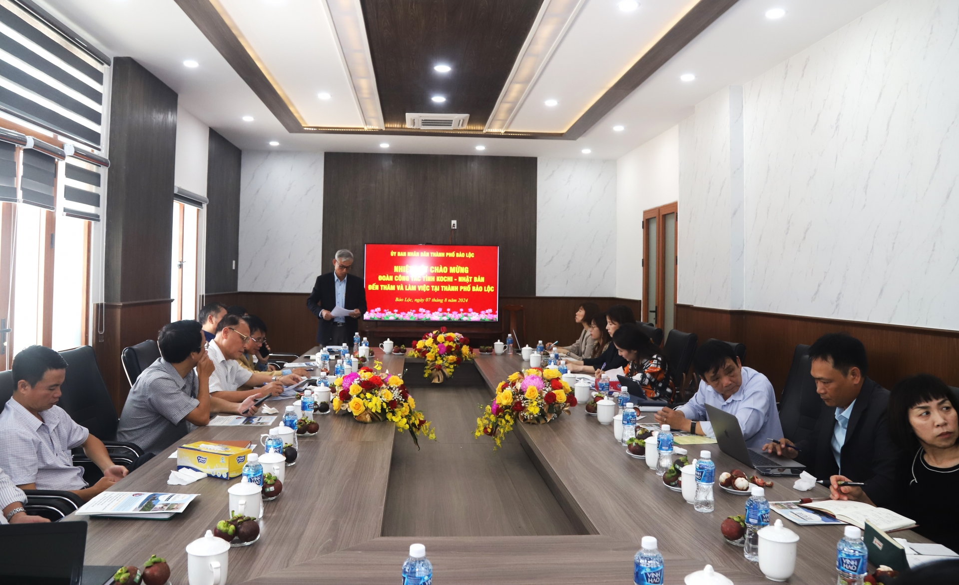 Đoàn công tác tỉnh Kochi - Nhật Bản làm việc với Bảo Lộc và Bảo Lâm về tuyển dụng lao động