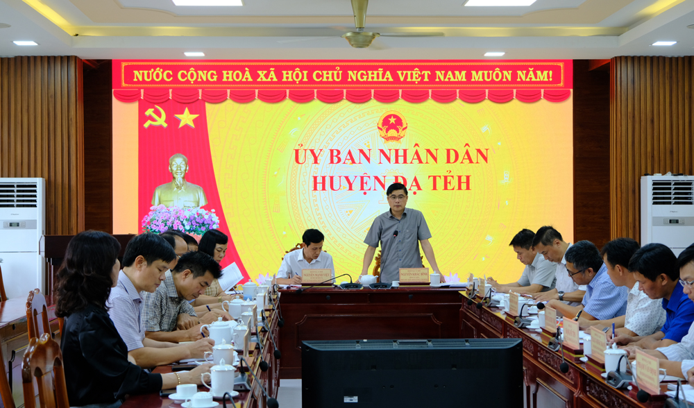 Kiểm tra công tác chuẩn bị sáp nhập đơn vị hành chính tại huyện Đạ Tẻh