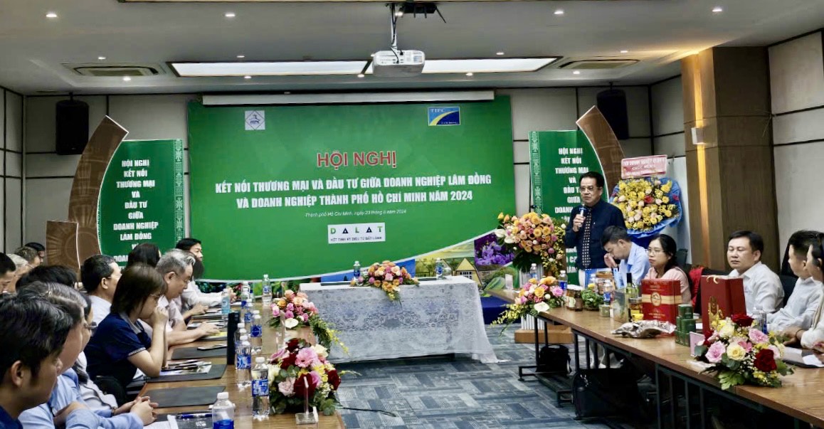 Hội nghị kết nối thương mại và đầu tư giữa doanh nghiệp Lâm Đồng và doanh nghiệp thành phố Hồ Chí Minh