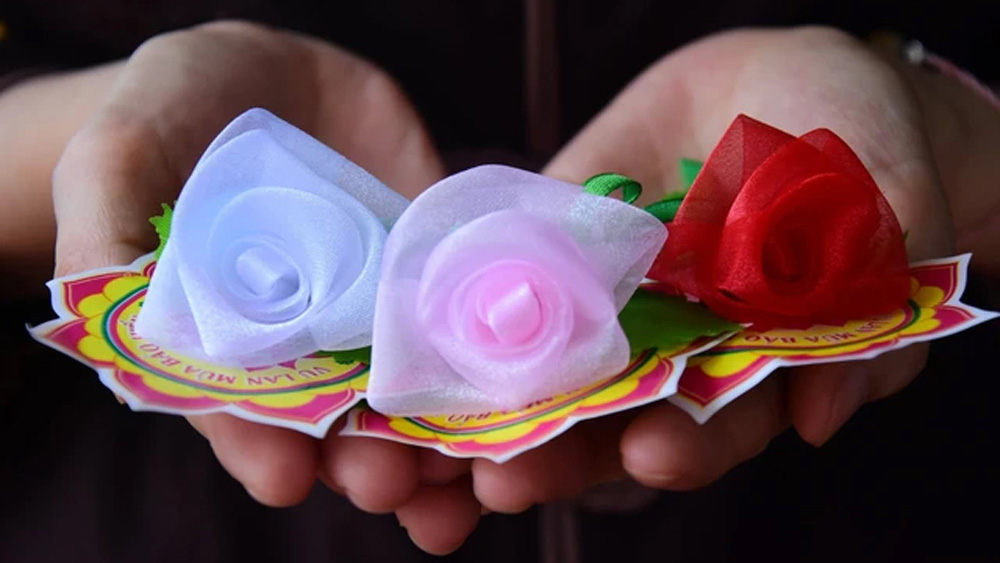Bông hồng mùa Vu Lan