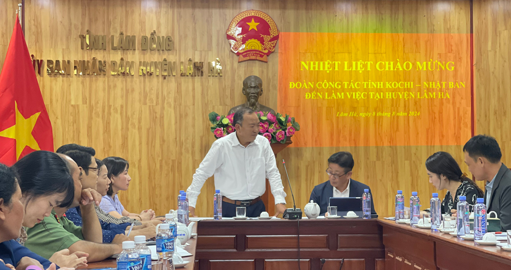 Đoàn công tác tỉnh Kochi - Nhật Bản làm việc với huyện Lâm Hà về tuyển dụng lao động