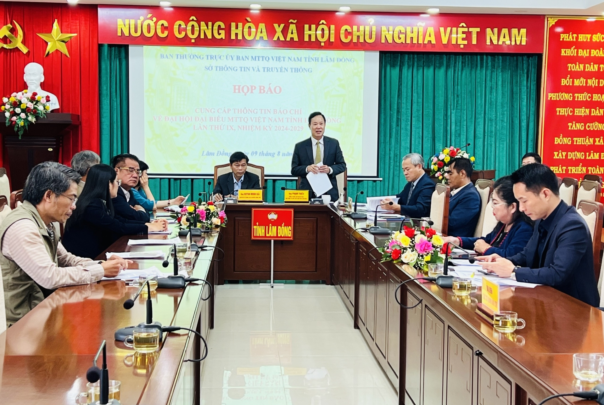 Họp báo về công tác tổ chức Đại hội đại biểu MTTQ Việt Nam tỉnh Lâm Đồng lần thứ IX