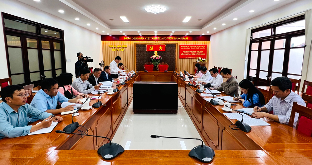 Đoàn công tác của Tạp chí Xây dựng Đảng làm việc với Ban Tổ chức Tỉnh ủy Lâm Đồng