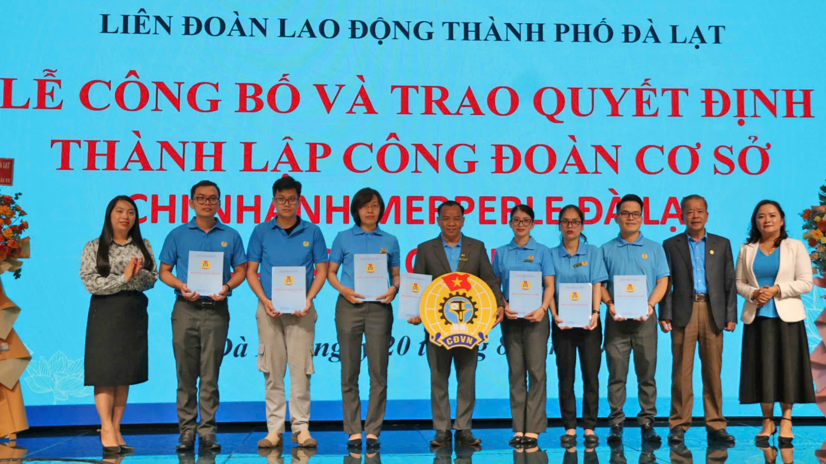 Thành lập Công đoàn cơ sở Chi nhánh Merperle Đà Lạt Công ty Cổ phần Khải Vy