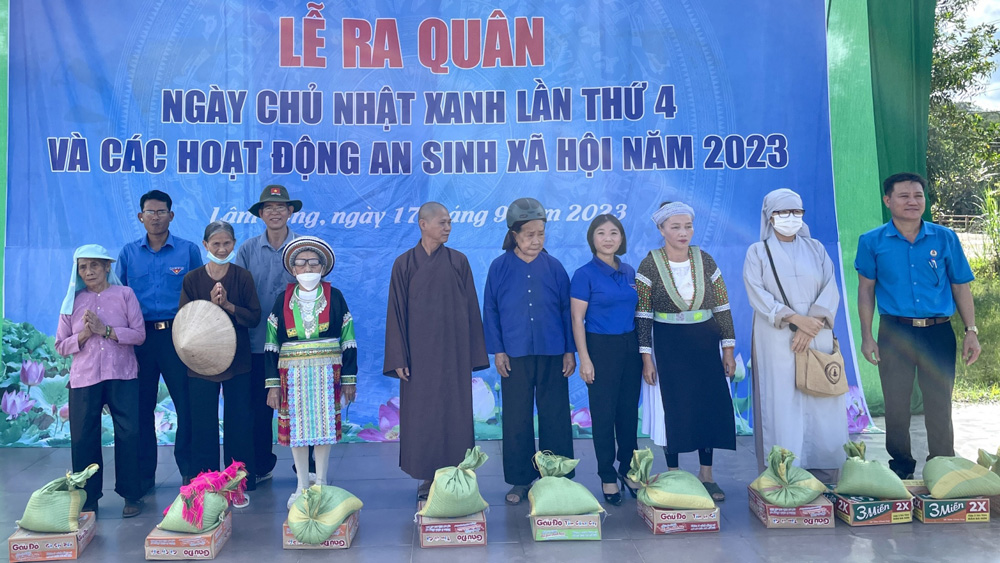 Ra quân Ngày Chủ nhật xanh tại huyện Cát Tiên
