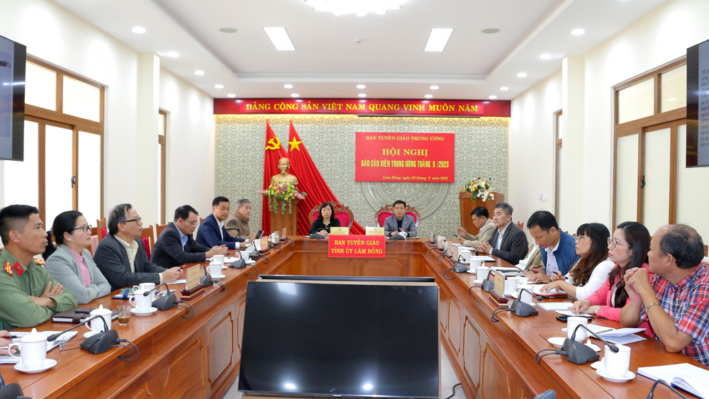 Hội nghị Báo cáo viên Trung ương tháng 9/2023