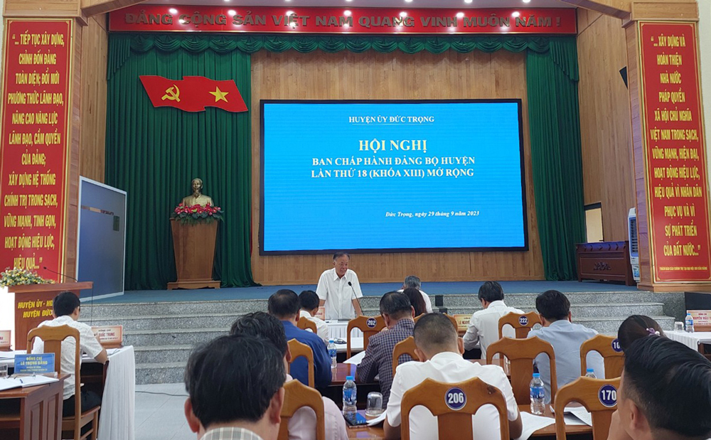 Đức Trọng: Quan tâm phát triển kinh tế - xã hội 3 tháng cuối năm