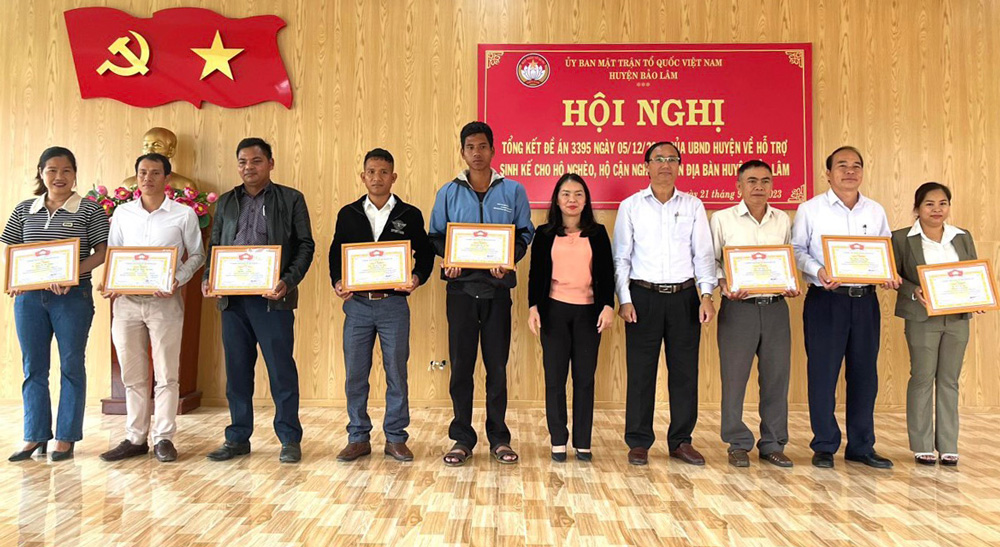 Bảo Lâm: 3 tỷ đồng hỗ trợ 200 hộ dân vươn lên thoát nghèo bền vững