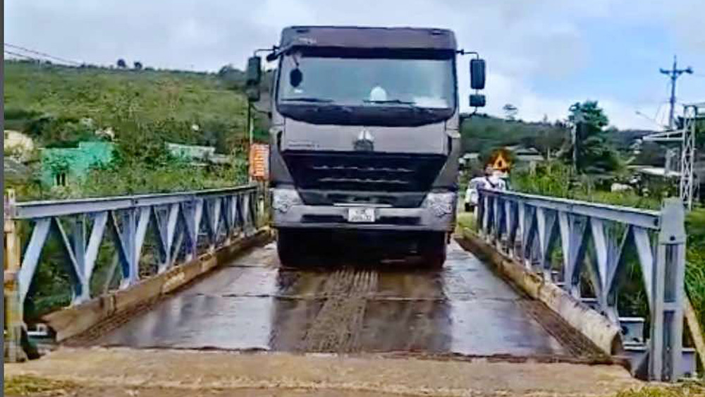 Cầu Tà Năng 2 đã được sửa chữa xong