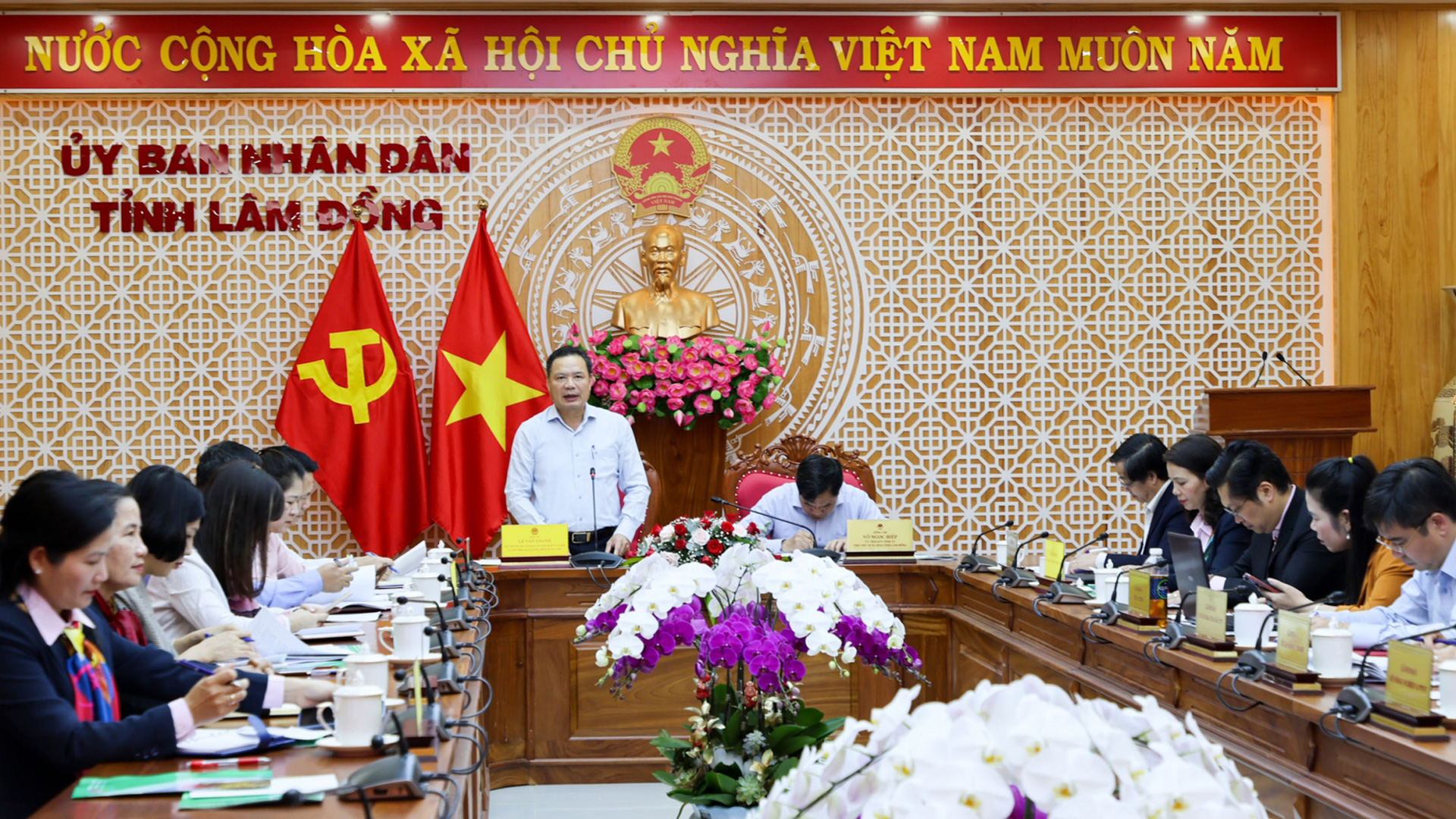 Phó Chủ tịch UBND tỉnh làm việc với Đoàn Kiểm tra, giám sát hoạt động tín dụng chính sách tại Lâm Đồng