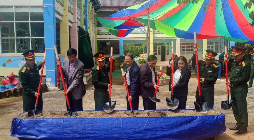 Lạc Dương: Khởi công xây dựng công trình văn hoá, thể thao tại trường mầm non