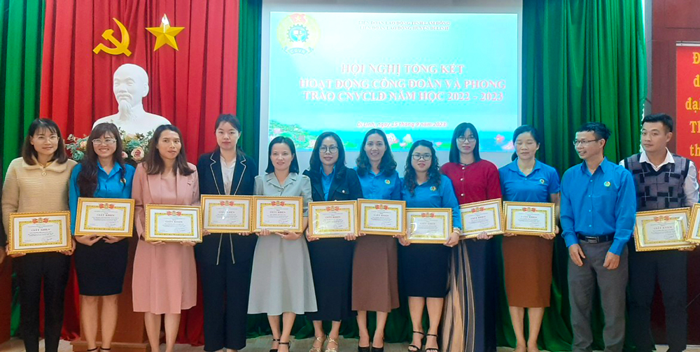 LĐLĐ Di Linh chú trọng nâng cao chế độ cho đội ngũ nhà giáo, người lao động ngành Giáo dục