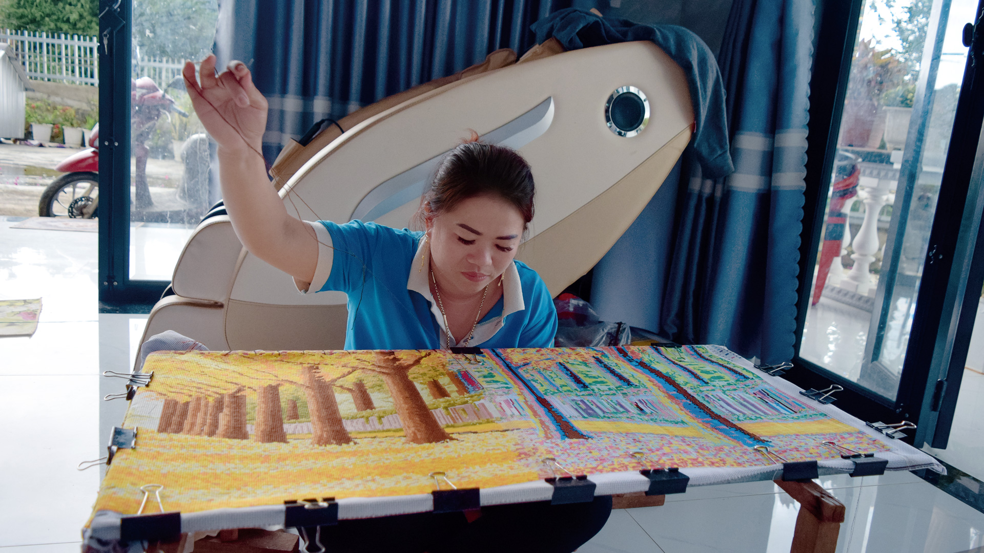 Chi hội trưởng phụ nữ học tập và làm theo gương Bác