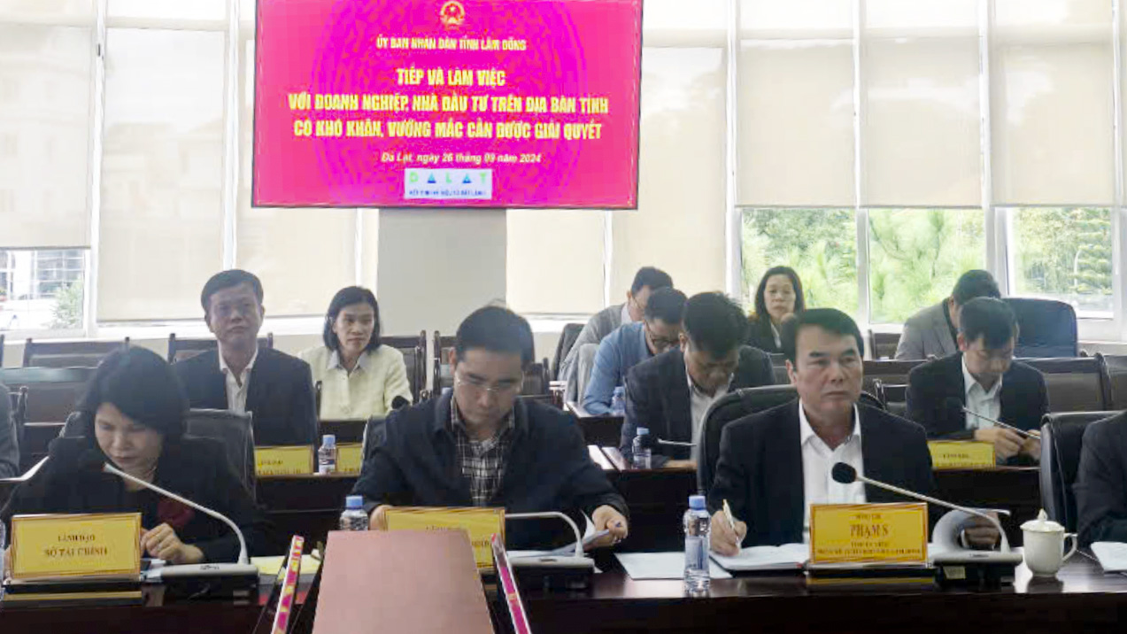 Phó Chủ tịch UBND tỉnh Phạm S chủ trì tiếp và làm việc với doanh nghiệp, nhà đầu tư tháng 9/2024