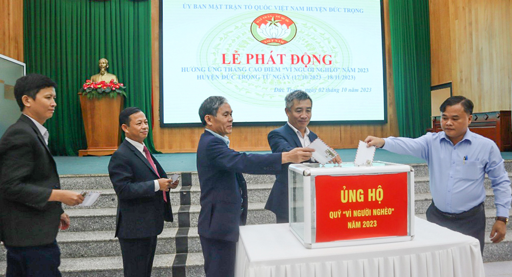 Đức Trọng phát động Tháng cao điểm Vì người nghèo năm 2023