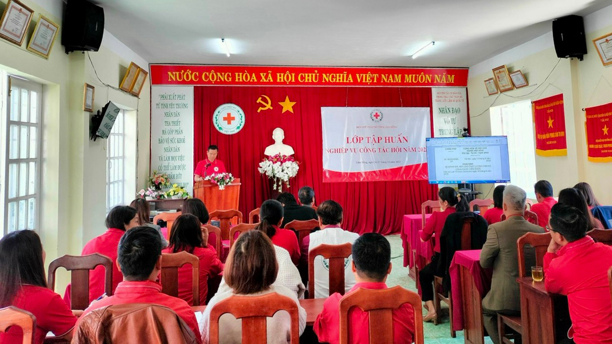 Tập huấn nghiệp vụ công tác Hội Chữ thập đỏ năm 2023